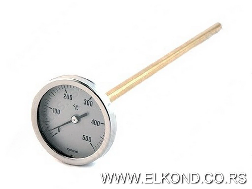 TERMOMETAR BIMETALNI 0-500C FI-63 CEWAL
